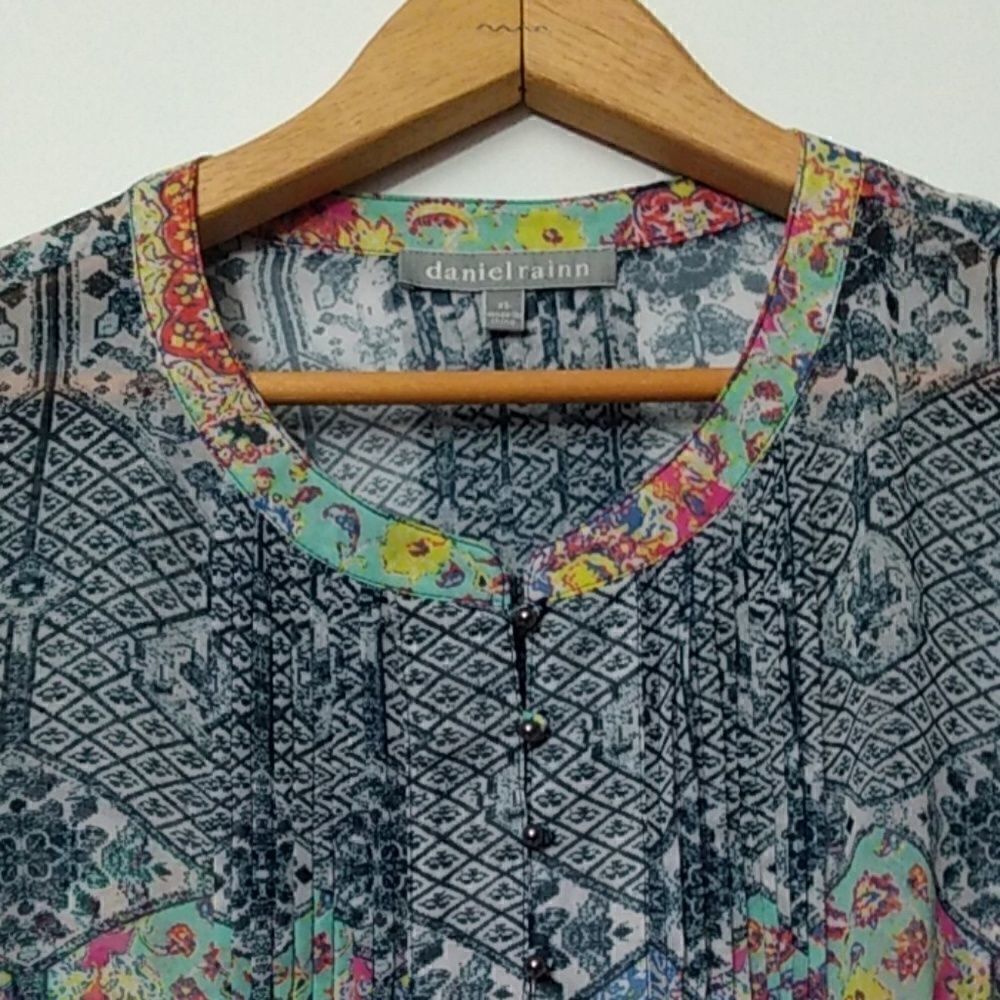 Daniel Rainn Multicolor Floral Boho Top - XS - Picture 5 of 8